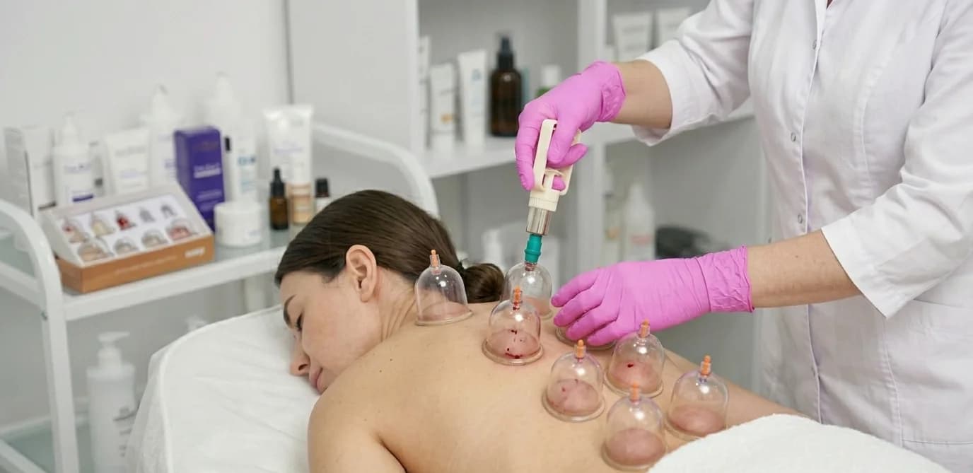 Hijama cupping thérapeutique avec ventouses à Rabat Agdal – Cabinet BK, traitement professionnel